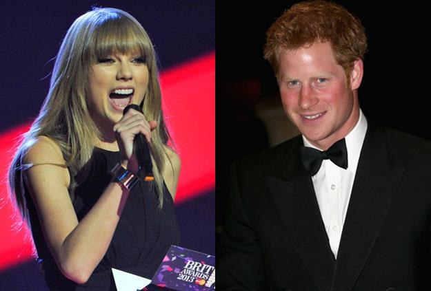 Taylor Swift (fot. Matt Kent) upatrzyła sobie księcia Harry'ego (fot. Chris Jackson)? /Getty Images/Flash Press Media