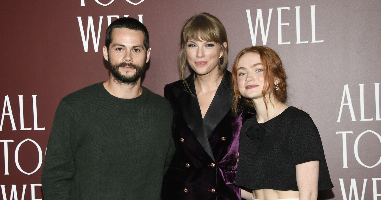 Taylor Swift, Sadie Sink i Dylan O-Brien na premierze "All Too Well: The Short Film" jesienią 2021 /Invision/Invision/East News /East News