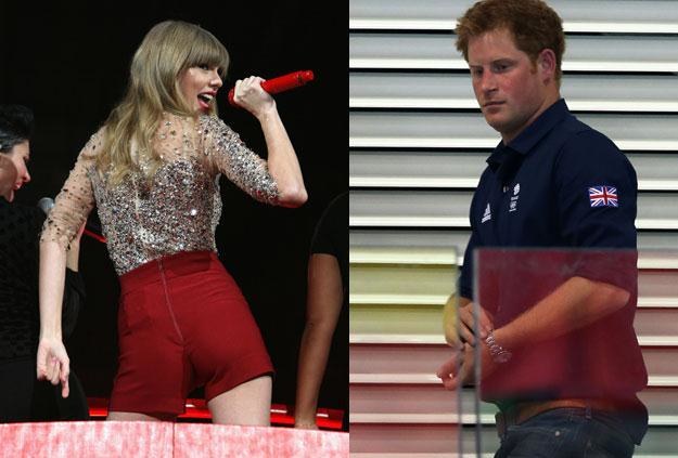 Taylor Swift wie ja się zachować (fot. Kevin Kane), książę Harry już nie (fot. Clive Rose) /Getty Images/Flash Press Media