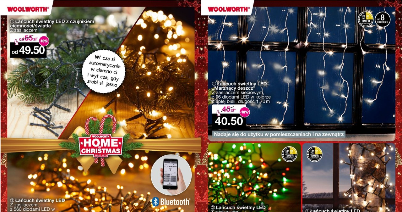 Te lampki LED z Woolworth robią świąteczny klimat – już od 6,30 zł! /Woolworth /INTERIA.PL