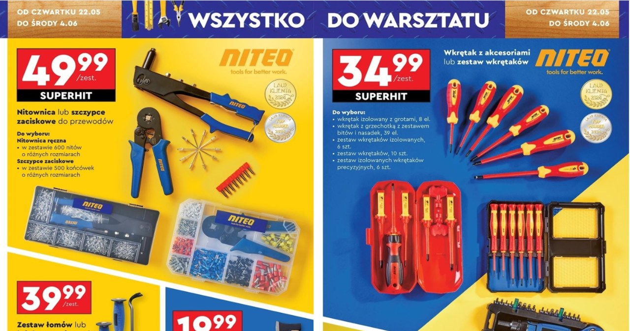 Te narzędzia przydadzą się każdemu. Biedronka kusi cenami na Niteo od 14,99 zł /Biedronka /INTERIA.PL