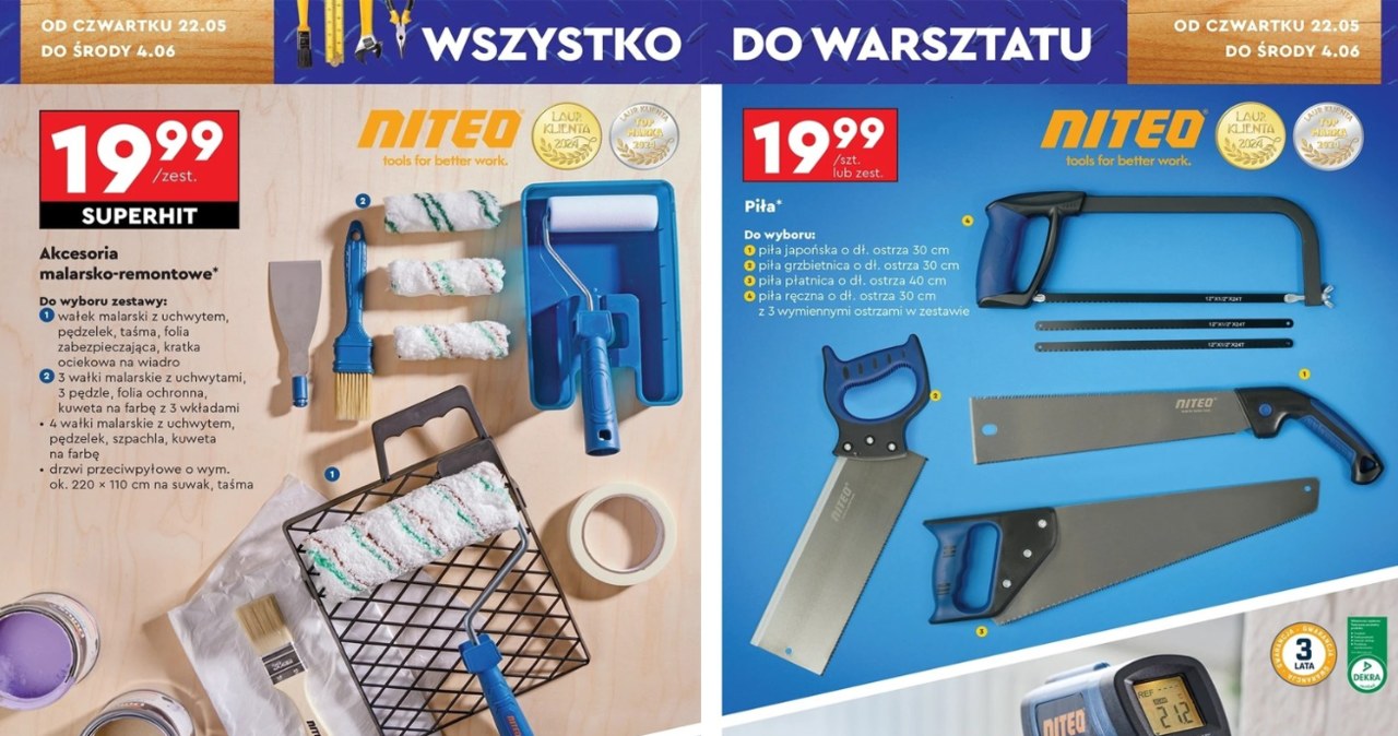 Te narzędzia przydadzą się każdemu. Biedronka kusi cenami na Niteo od 14,99 zł /Biedronka /INTERIA.PL