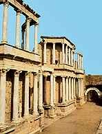 Teatr rzymski w Méridzie, Hiszpania /Encyklopedia Internautica