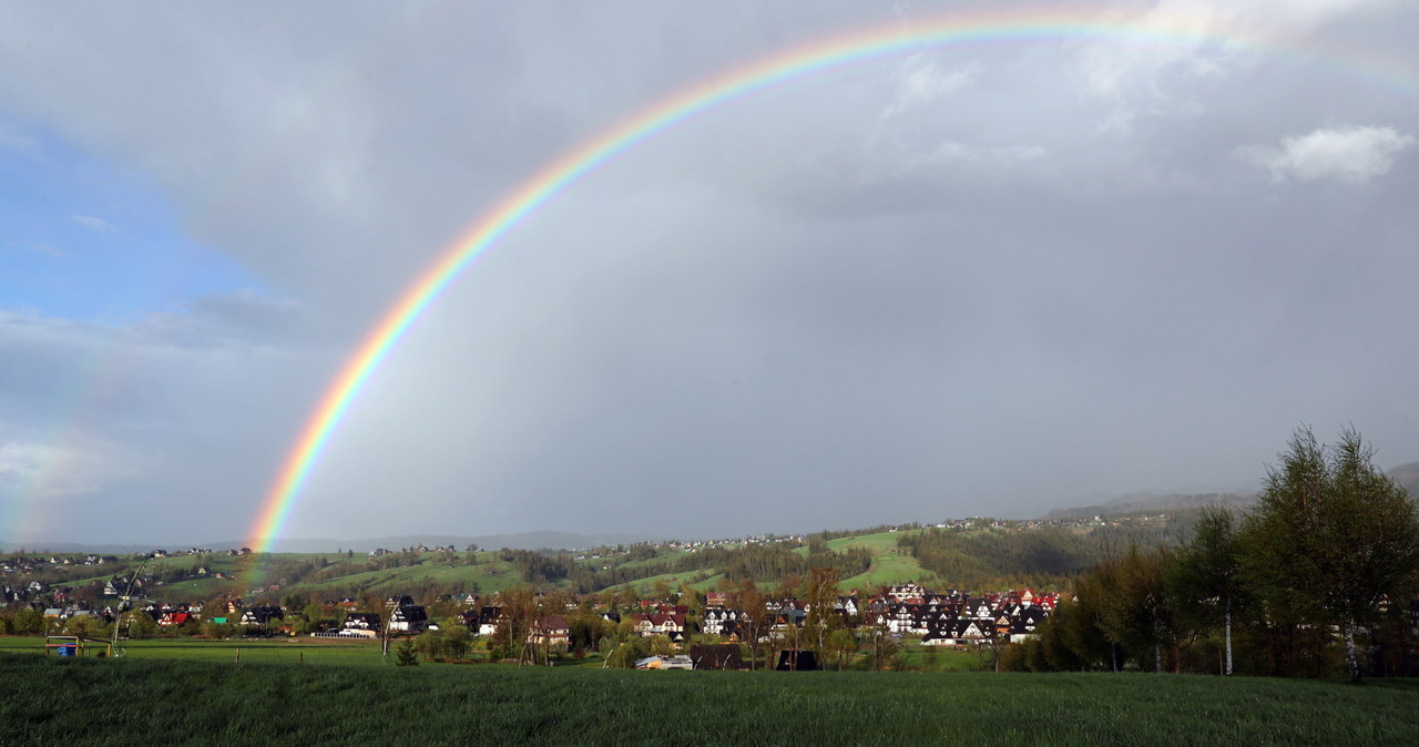 Tęcza nad Zakopanem. Zobaczcie zdjęcia