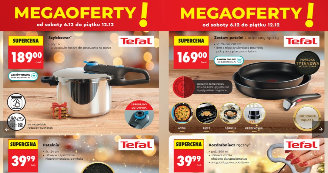 Tefal w Biedronce – hit grudniowych megaofert /Biedronka /INTERIA.PL