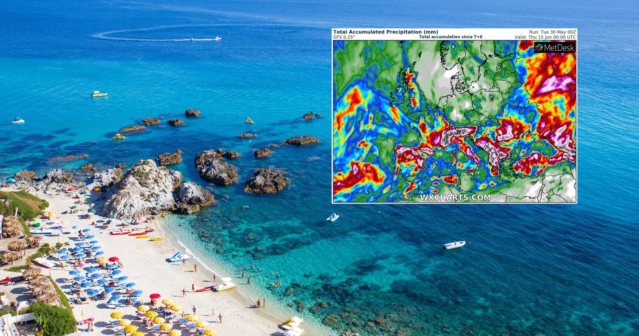 Tego lata w rejonie Morza Śródziemnego pogoda może być inna niż zazwyczaj /123rf/wxcharts /