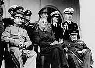 Teherańska konferencja 1943, Stalin, Roosevelt i Churchill /Encyklopedia Internautica