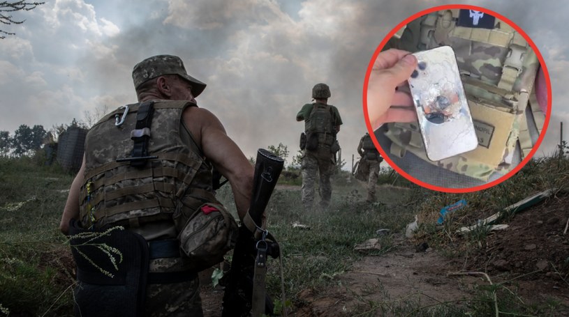 Telefon na wojnie może uratować życie, ale jednocześnie może zdradzić pozycje wojsk /Laurent van der Stockt for Le Monde/Getty Images /Getty Images