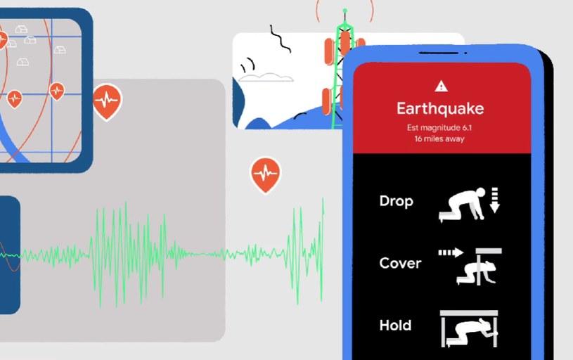 Telefony z Androidem ostrzegły użytkowników przed nadchodzącym trzęsieniem ziemi /Zrzut ekranu/YouTube/Android/"Earthquake alerts, now part of Android" /Informacja prasowa