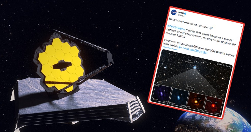 Teleskop Webba zrobił swoje pierwsze zdjęcie egzoplanety /NASA/Twitter /Pixabay.com