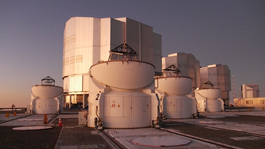 TEleskopy Główne i Pomocnicze systemu VLT w Obserwatorium Paranal /Fot. Grzegorz Jasiński /RMF FM
