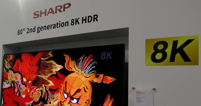 Telewizor 8K zaprezentowany rok temu w Berlinie przez markę Sharp /INTERIA.PL
