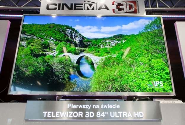 Telewizor LG UD 3D ma 84 cale /materiały prasowe