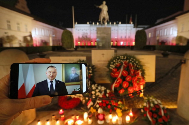 Telewizyjne wystąpienie prezydenta Andrzeja Dudy /Paweł Supernak /PAP