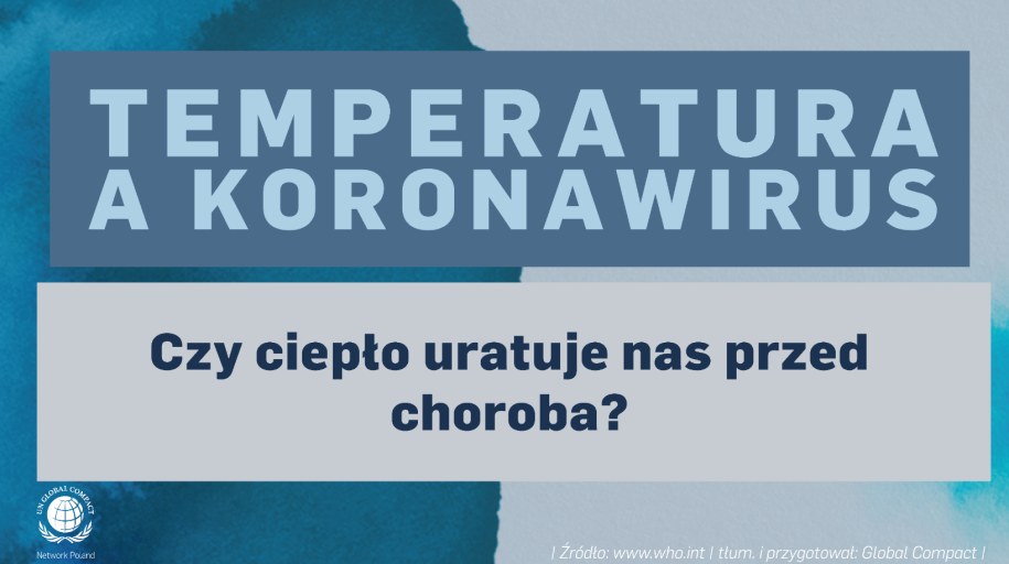 Temperatura a koronawirus. Fakty i mity /Global Compact Network Poland  /