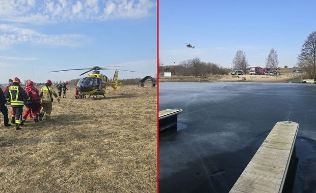 Temperatura jego ciała wynosiła 22 stopnie Celsjusza. Mężczyzna leżał na tafli jeziora 