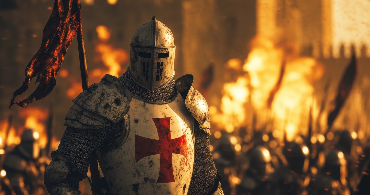 Templariusze nosili białe płaszcze z czerwonymi krzyżami /mikkiorso /123RF/PICSEL