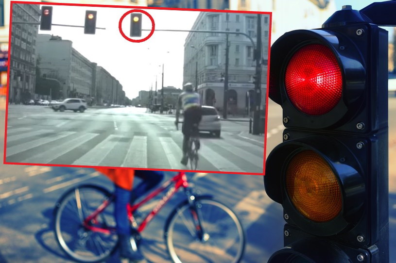 Ten rowerzysta wielokrotnie pokonywał skrzyżowania na czerwonym świetle / 123RF/PICSEL/ Stop Cham /