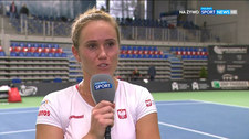 Tenis. Katarzyna Kawa: To nie przeciwniczka wygrywała punkty, tylko ja przegrywałam (POLSAT SPORT). Wideo