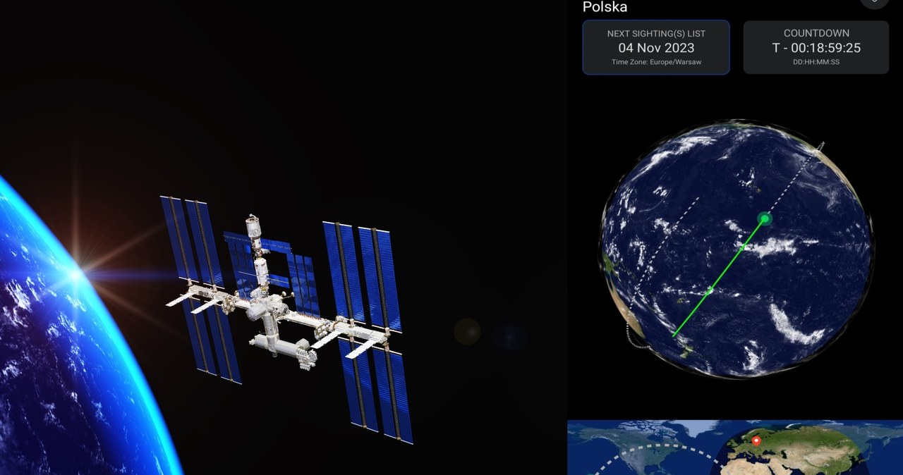 Teraz możesz śledzić przeloty Międzynarodowej Stacji Kosmicznej jeszcze wygodniej /Spot the Station/NASA /123RF/PICSEL