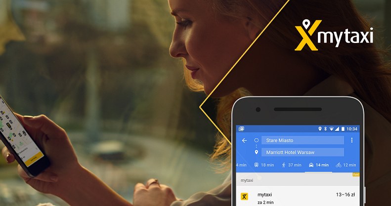 Teraz mytaxi można zamówić przez aplikację Google Maps /materiały prasowe