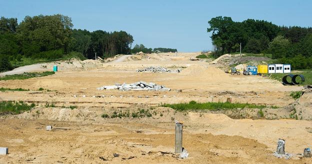 Teren budowy autostrady A2 /PAP