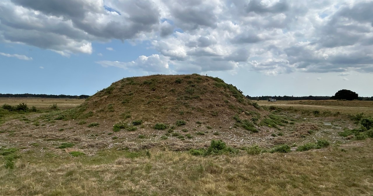 Teren byłych wykopalisk, gdzie odkryto skarb z Sutton Hoo