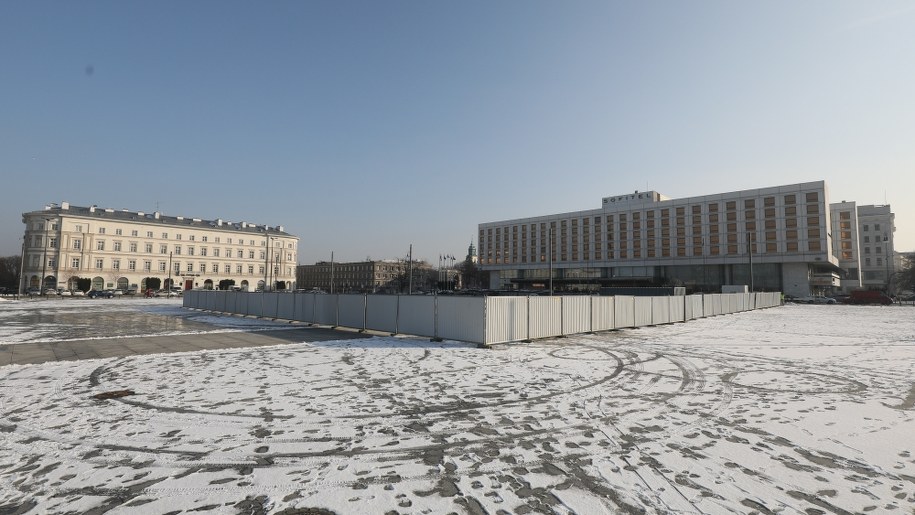 Teren między placem Piłsudskiego a ulicą Królewską w Warszawie /Paweł Supernak /PAP