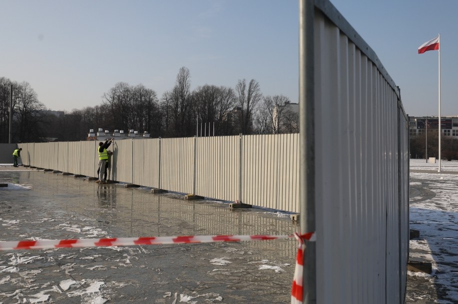 Teren między placem Piłsudskiego a ulicą Królewską w Warszawie /Paweł Supernak /PAP