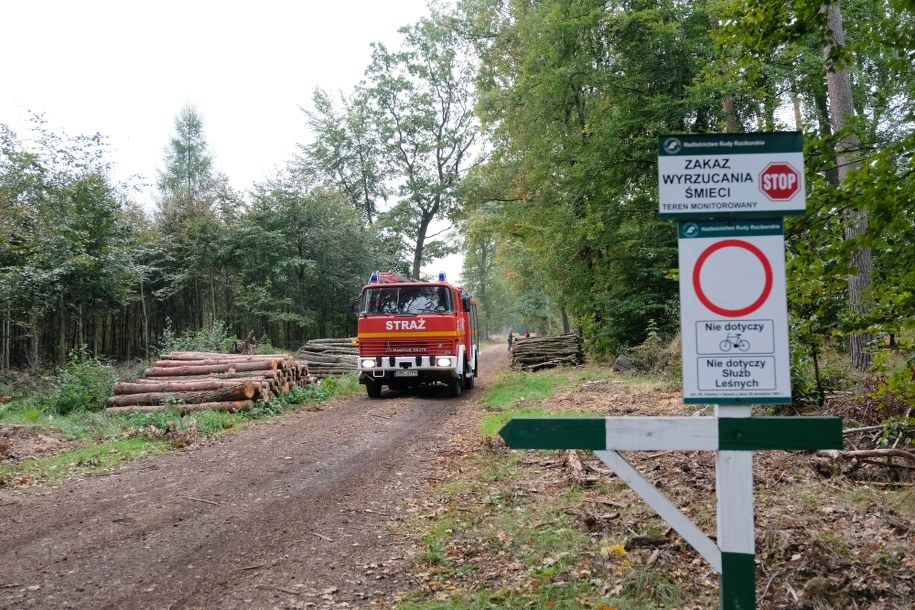 Teren na którym doszło do eksplozji /Hanna Bardo /PAP