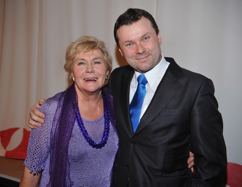 Teresa Lipowska z synem Marcinem /East News