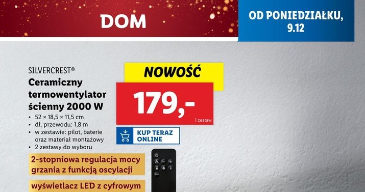 Termowentylator SilverCrest w Lidlu to Twój zimowy must-have! /Lidl /INTERIA.PL