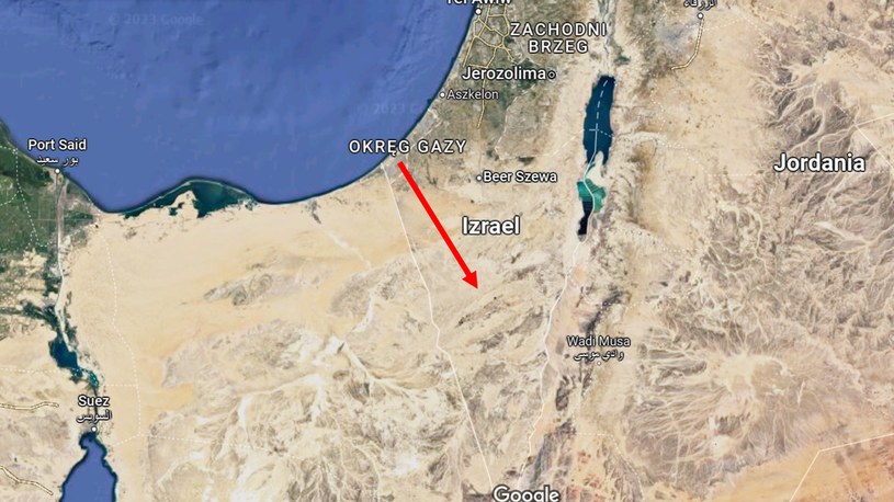 Terroryści wciąż mogą ukrywać się w Izraelu. /Google Maps/Google /materiał zewnętrzny
