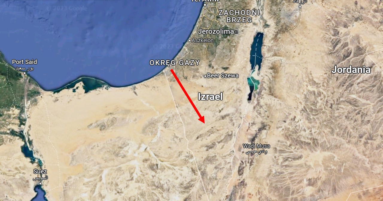 Terroryści wciąż mogą ukrywać się w Izraelu. /Google Maps/Google /materiał zewnętrzny