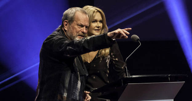 Terry Gilliam z Grażyną Torbicką na gali otwarcia Camerimage - fot. Marta Pawłowska /materiały prasowe