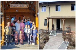 "Tęsknota silniejsza niż strach". 14-osobowa rodzina ewakuowana z Ukrainy, wraca do Buczy  