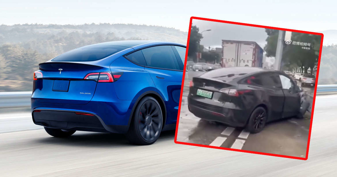 Tesla Model Y uczestniczyła w kolizji w mieście Taizhou /materiały prasowe