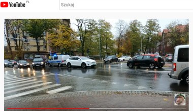 Tesla rozładowała się na skrzyżowaniu w Katowicach