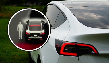 Tesla "widzi duchy" na cmentarzu. Ekran pokazał ludzi, których tam nie było