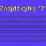 Test na spostrzegawczość: Czy uda ci się znaleźć na obrazku cyfrę "7"? Masz zaledwie 5 sekund