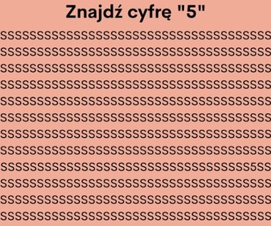 Test na spostrzegawczość. Znajdziesz cyfrę „5” w mniej niż 10 sekund?