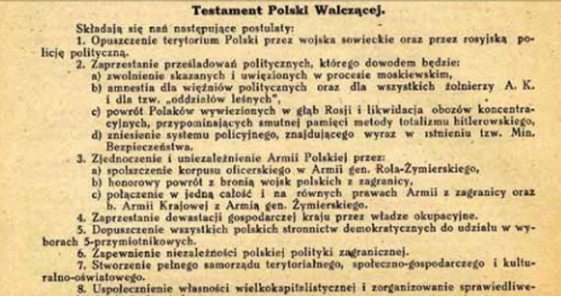 Testament Polski Walczącej /IPN