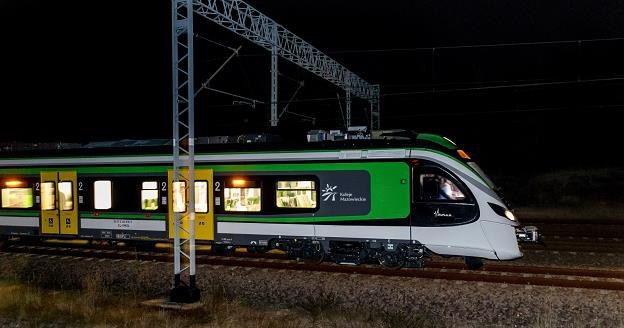 Testy pociągu Impuls 45WE, połączone z próbą bicia rekordu prędkości, fot. Andrzej Grygiel /PAP
