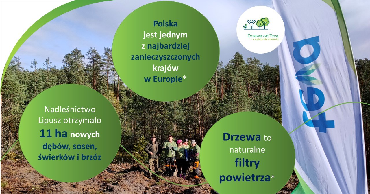 Teva pomaga dbać o drzewa /materiały prasowe