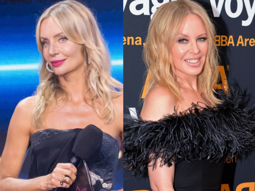 Też uważacie, że Agnieszka Woźniak-Starak jest podobna do Kylie Minogue? /VIPHOTO /East News