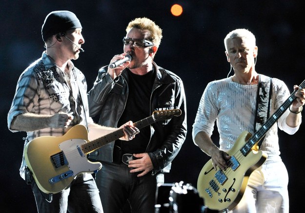 The Edge, Adam Clayton i Bono /PAP/EPA/DPA/Boris Roessler   /PAP/EPA