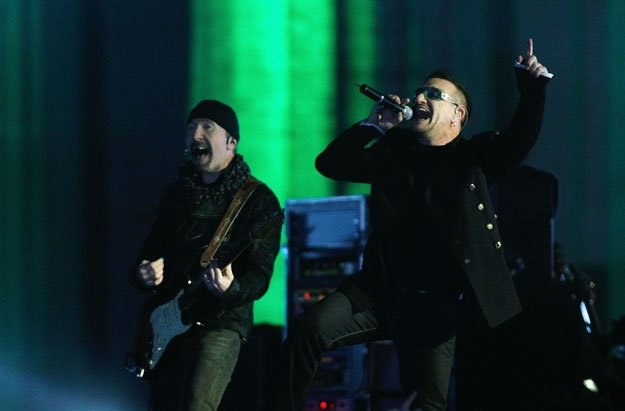 The Edge i Bono (U2) fot. Florian Seefried /Getty Images/Flash Press Media