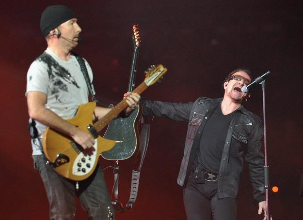 The Edge i Bono (U2) na scenie - fot. Mike Coppola /Getty Images/Flash Press Media