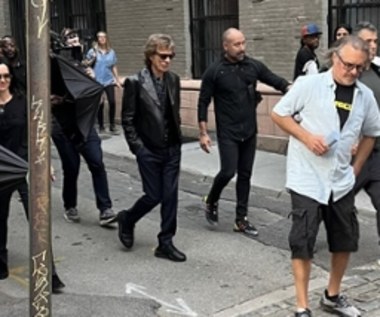 The Rolling Stones w żałobnej czerni przyłapani w Nowym Jorku