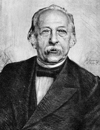 Theodor Fontane, litografia H. Fechnera, 1896 r. /Encyklopedia Internautica
